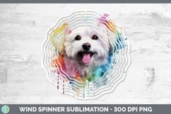 GorgeousRainbow Dog Wind Spinner design.