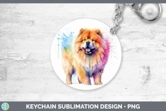 GorgeousRainbow Dog Keychain design.
