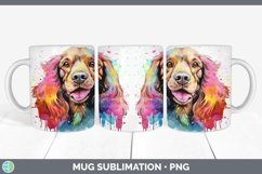 GorgeousRainbow Dog Mug Wrap design.