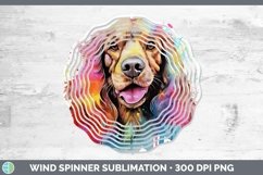 GorgeousRainbow Dog Wind Spinner design.