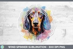 GorgeousRainbow Dog Wind Spinner design.