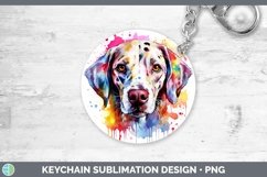 GorgeousRainbow Dog Keychain design.