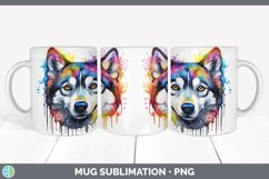 GorgeousRainbow Dog Mug Wrap design.