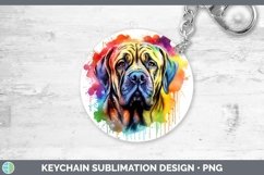 GorgeousRainbow Dog Keychain design.