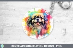 GorgeousRainbow Dog Keychain design.