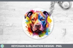 GorgeousRainbow Dog Keychain design.