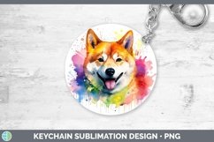GorgeousRainbow Dog Keychain design.