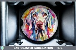 GorgeousRainbow Dog Car Coaster design.