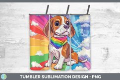 GorgeousRainbow Dogs Tumbler design.