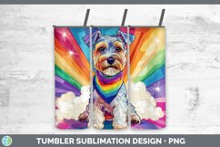 GorgeousRainbow Dogs Tumbler design.