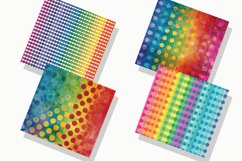 Rainbow Dots Digital Paper Bundle Product Image 2