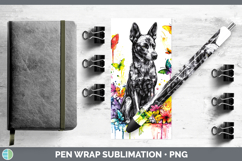GorgeousRainbow Drips Pen Wrap design.
