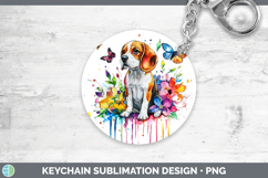 GorgeousRainbow Drips Keychain design.
