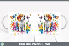 GorgeousRainbow Drips Mug Wrap design.