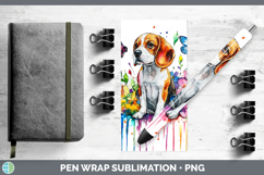 GorgeousRainbow Drips Pen Wrap design.