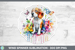 GorgeousRainbow Drips Wind Spinner design.