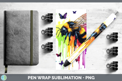 GorgeousRainbow Drips BS01 Pen Wrap design.
