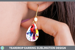 GorgeousRainbow Drips BS01 Teardrop Earrings design.