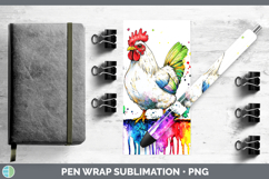 GorgeousRainbow Drips BS01 Pen Wrap design.