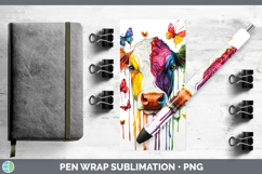 GorgeousRainbow Drips BS01 Pen Wrap design.