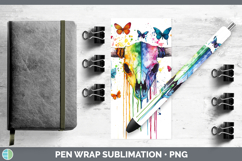 GorgeousRainbow Drips BS01 Pen Wrap design.