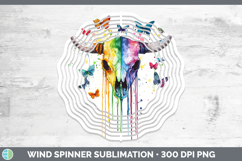 GorgeousRainbow Drips BS01 Wind Spinner design.