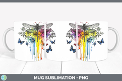GorgeousRainbow Drips BS01 Mug Wrap design.