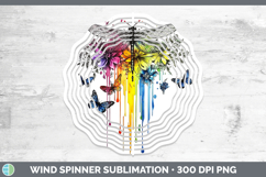 GorgeousRainbow Drips BS01 Wind Spinner design.