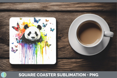GorgeousRainbow Drips BS01 Square Coaster design.