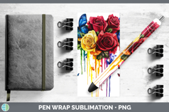 GorgeousRainbow Drips BS01 Pen Wrap design.
