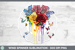 GorgeousRainbow Drips BS01 Wind Spinner design.