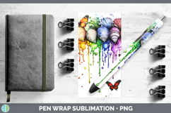 GorgeousRainbow Drips BS01 Pen Wrap design.