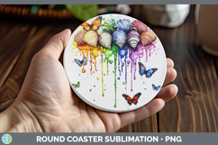 GorgeousRainbow Drips BS01 Round Coaster design.