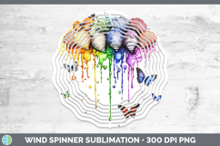 GorgeousRainbow Drips BS01 Wind Spinner design.