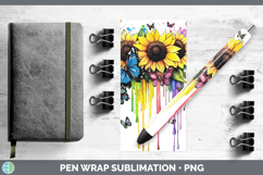 GorgeousRainbow Drips BS01 Pen Wrap design.