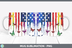GorgeousRainbow Drips BS01 Mug Wrap design.