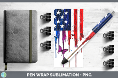 GorgeousRainbow Drips BS01 Pen Wrap design.