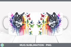 GorgeousRainbow Drips BS01 Mug Wrap design.