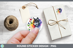 GorgeousRainbow Drips BS01 Stickers design.