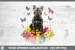 GorgeousRainbow Drips Wind Spinner design.