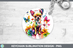 GorgeousRainbow Drips Keychain design.