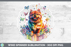 GorgeousRainbow Drips Wind Spinner design.