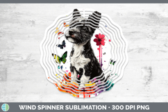 GorgeousRainbow Drips Wind Spinner design.