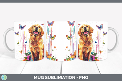 GorgeousRainbow Drips Mug Wrap design.
