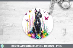 GorgeousRainbow Drips Keychain design.
