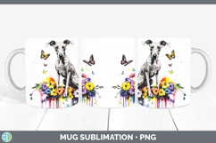 GorgeousRainbow Drips Mug Wrap design.