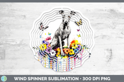 GorgeousRainbow Drips Wind Spinner design.