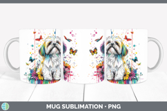 GorgeousRainbow Drips Mug Wrap design.