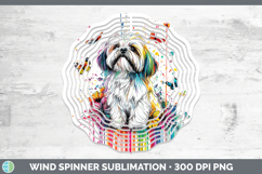 GorgeousRainbow Drips Wind Spinner design.