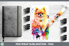 GorgeousRainbow Drips Pen Wrap design.